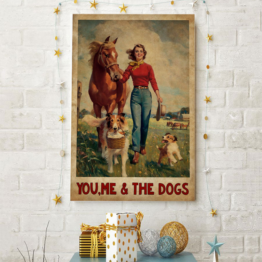 You, Me And The Dogs - Horse Poster