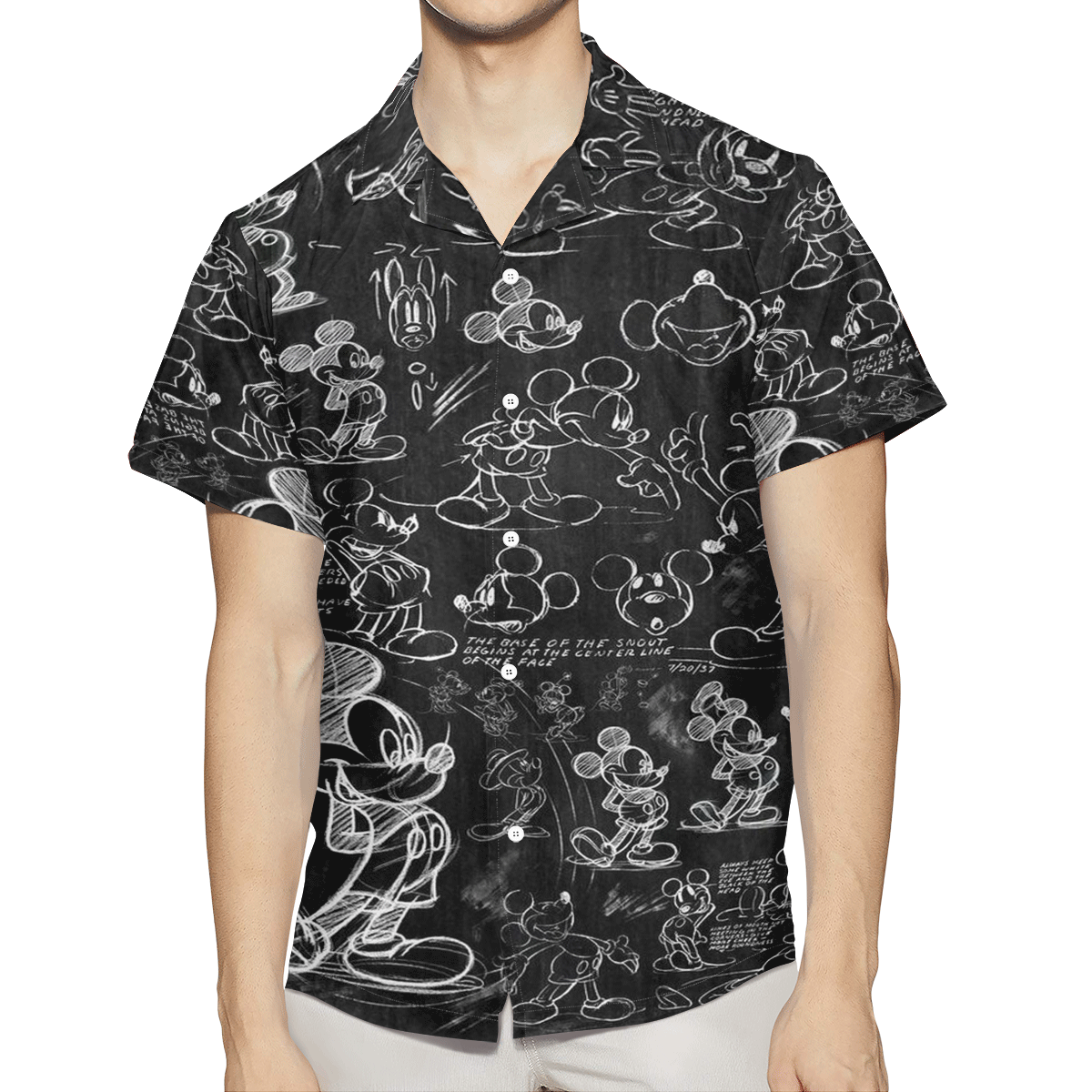 Black And White Mouse Mouse Hawaiian Shirt 0523