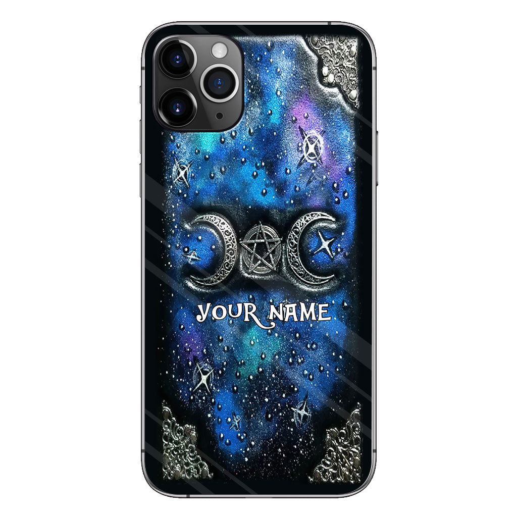 Tripple Moon Silver - Personalized Witch Phone Case