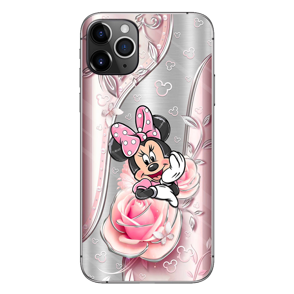 Black Pink Mouse Ears - Phone Case