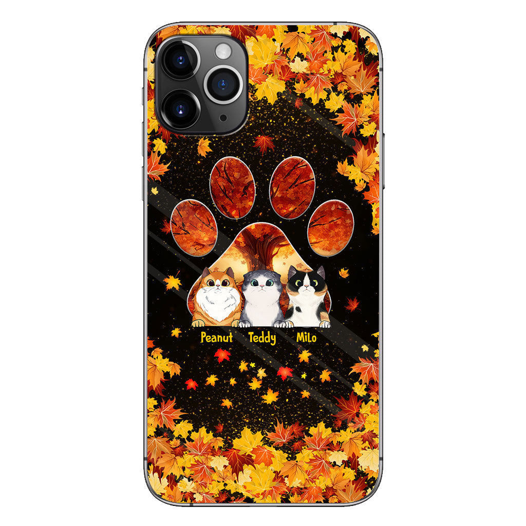 Hello Fall - Personalized Cat Phone Case