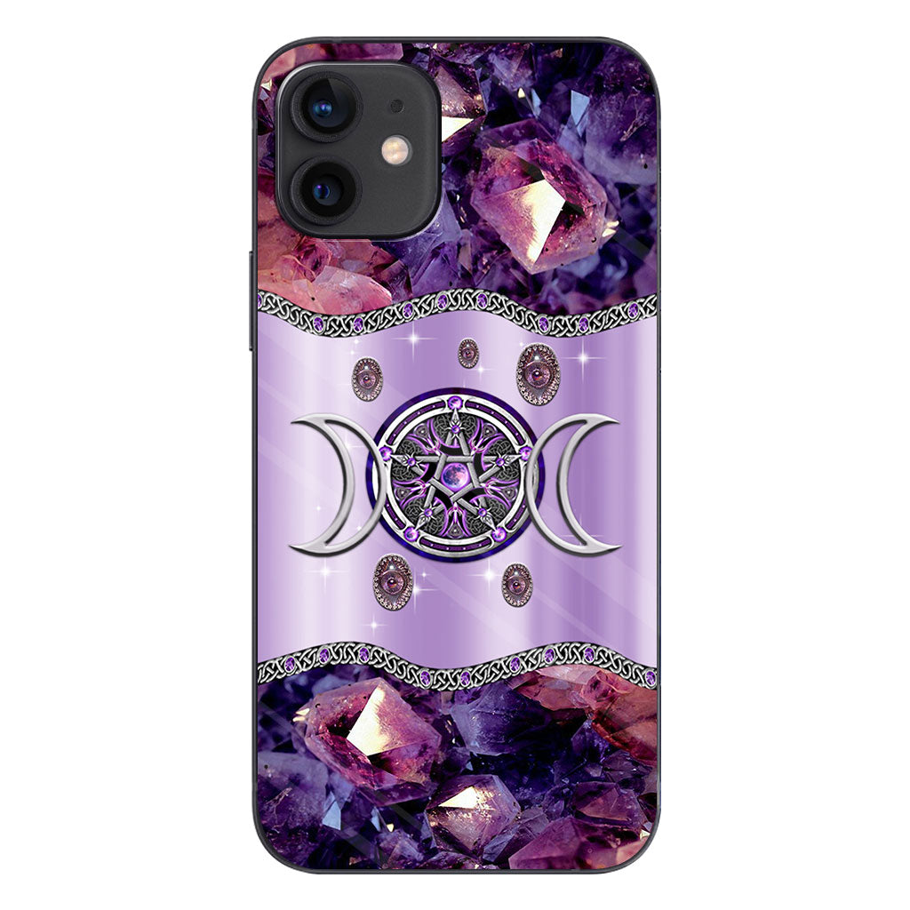 Purple Tripple Moon Witch Personalized 3D Printed Phone Case