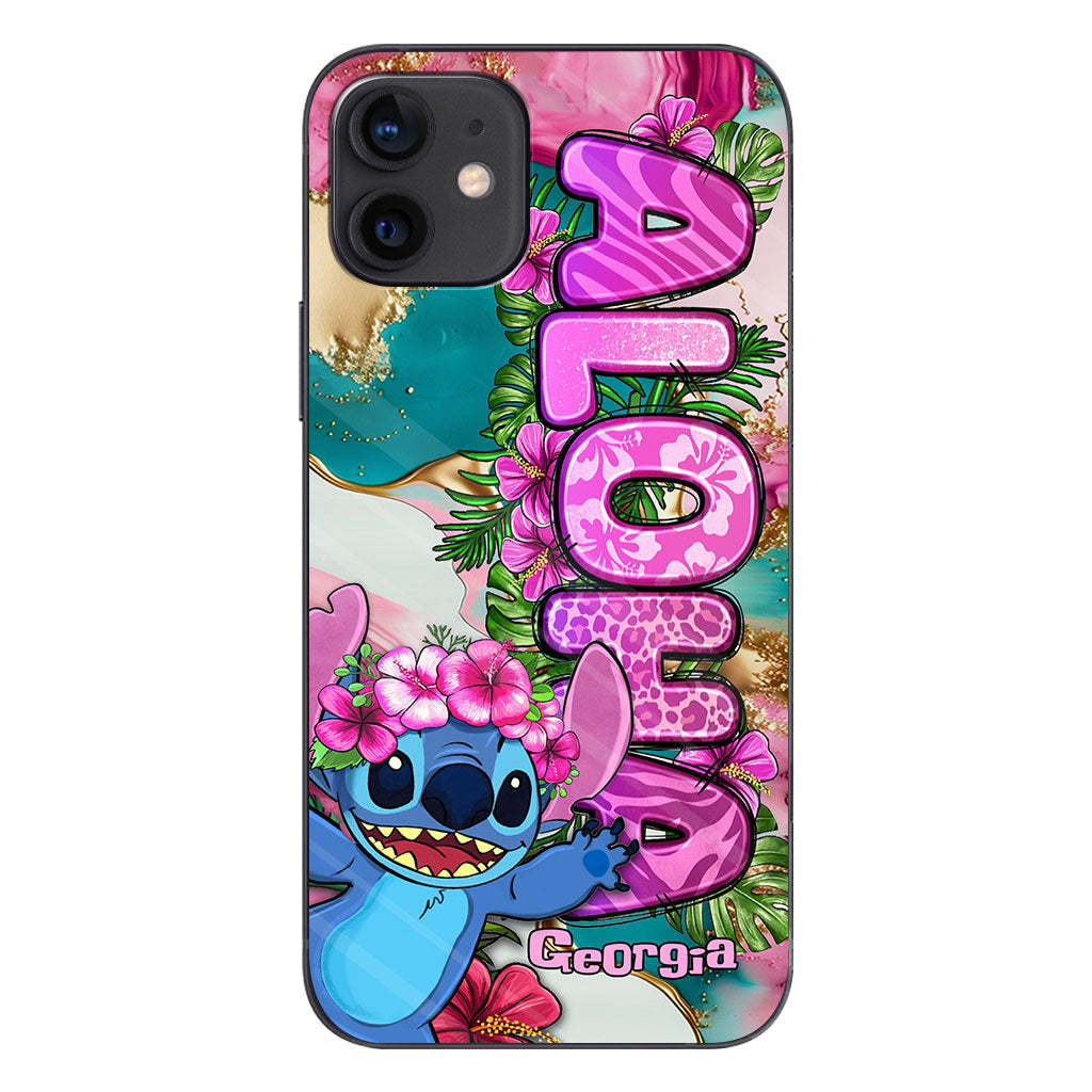 Ohana Tropical Colorful Leopard - Personalized Ohana Phone case