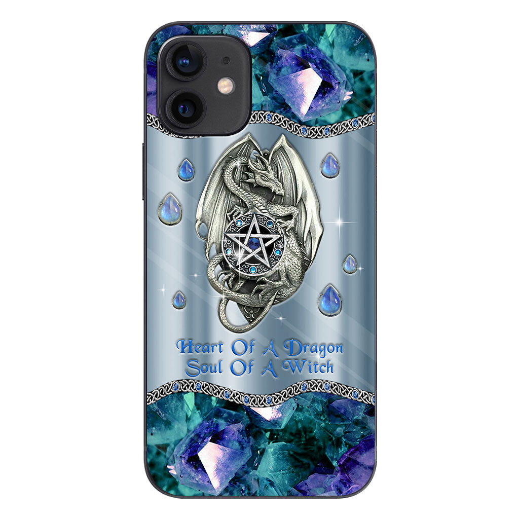 Heart Of A Dragon Soul Of A Witch 3D Pattern Print Phone Case