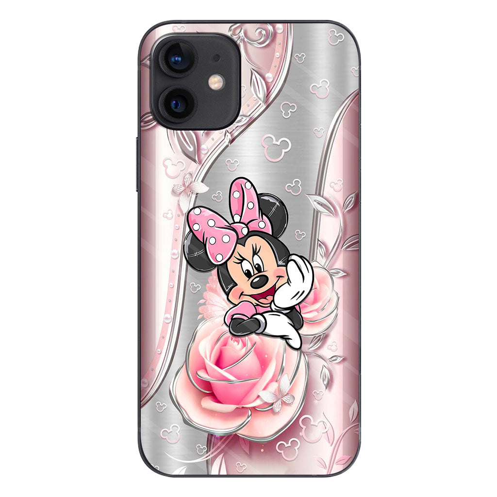 Black Pink Mouse Ears - Phone Case