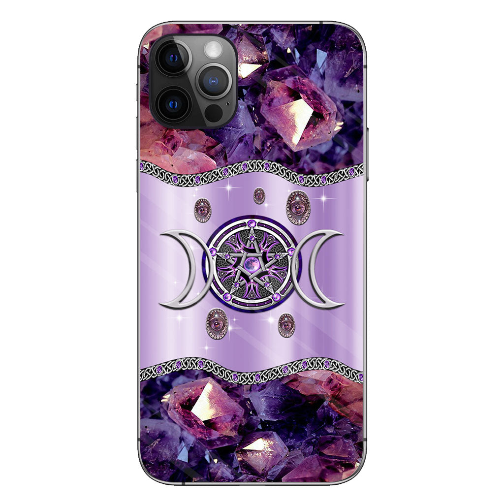 Purple Tripple Moon Witch Personalized 3D Printed Phone Case