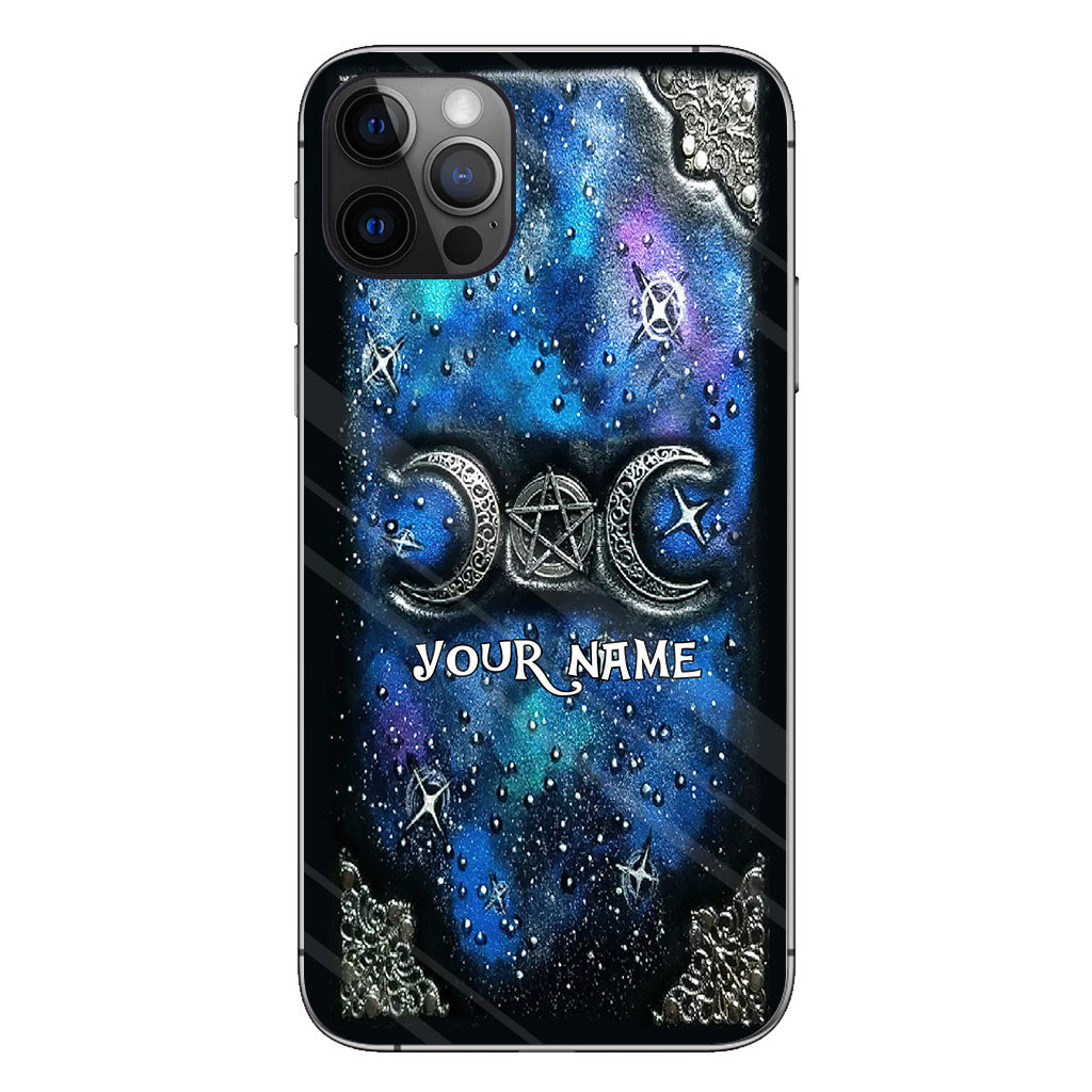 Tripple Moon Silver - Personalized Witch Phone Case