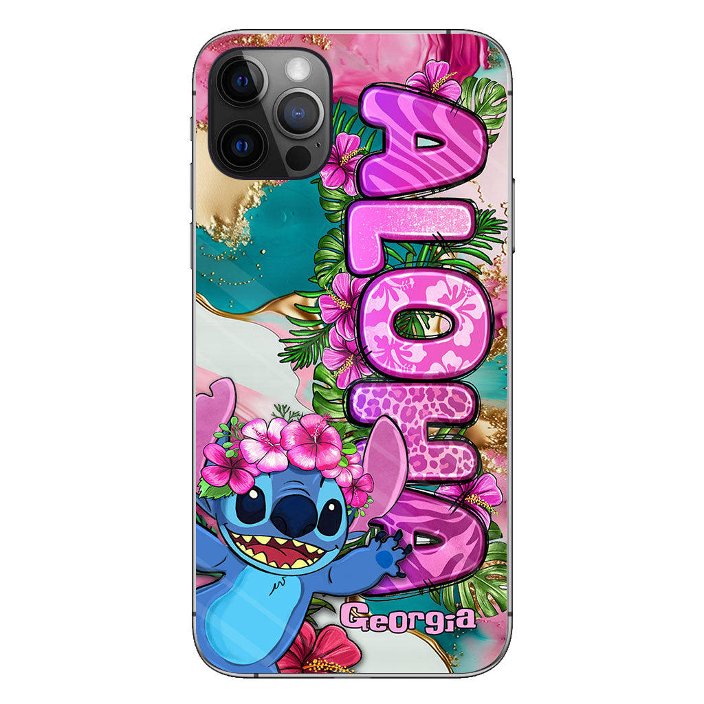 Ohana Tropical Colorful Leopard - Personalized Ohana Phone case