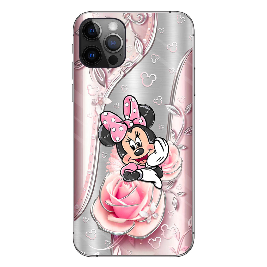 Black Pink Mouse Ears - Phone Case