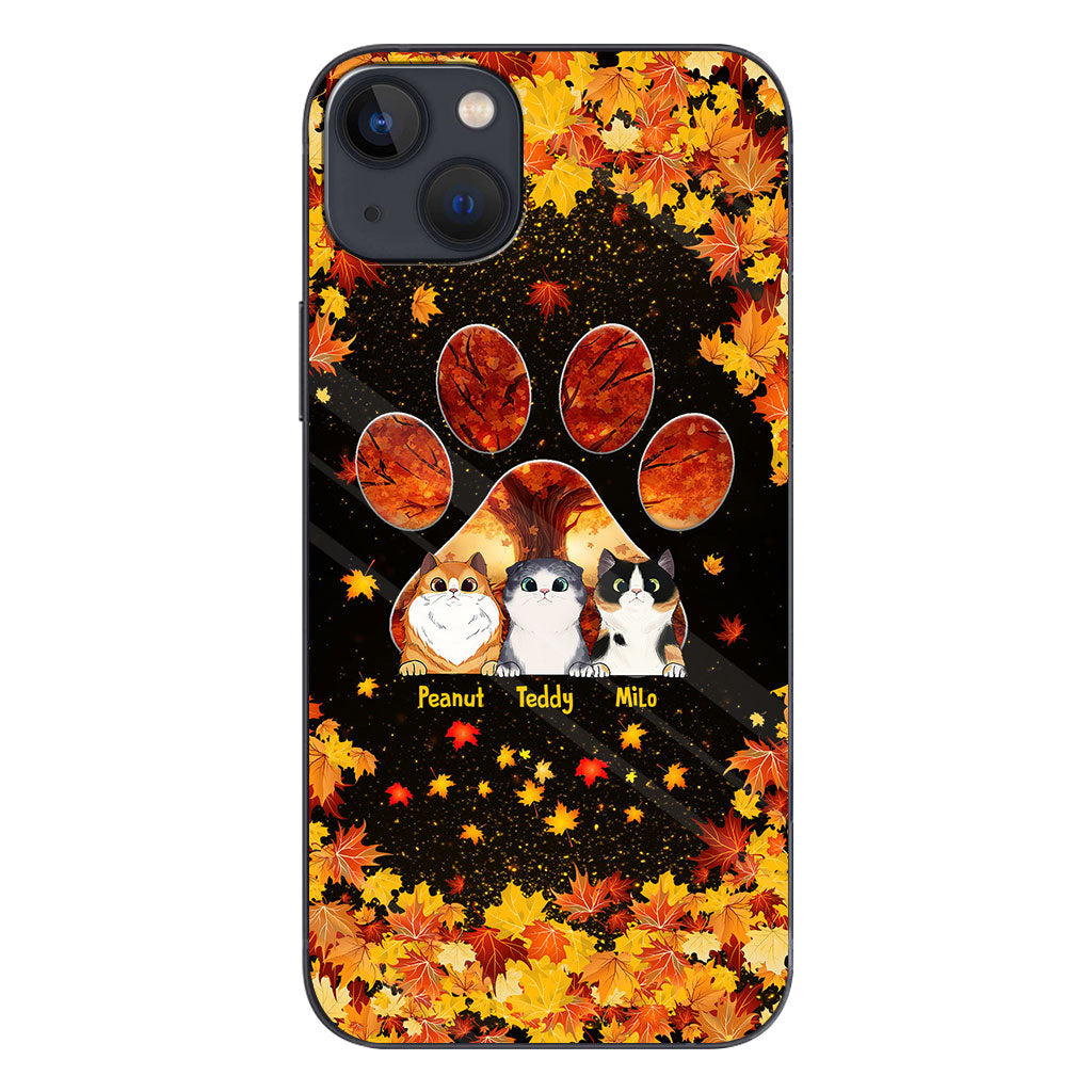 Hello Fall - Personalized Cat Phone Case