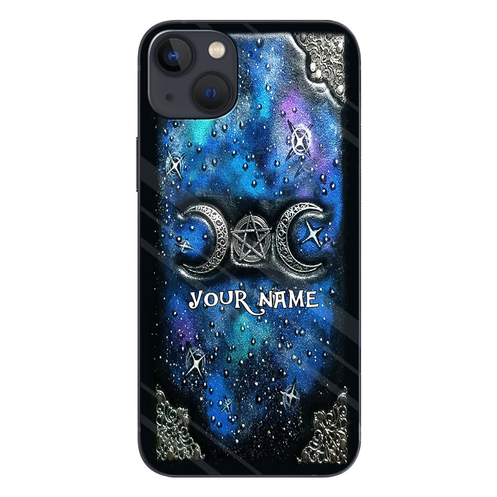 Tripple Moon Silver - Personalized Witch Phone Case