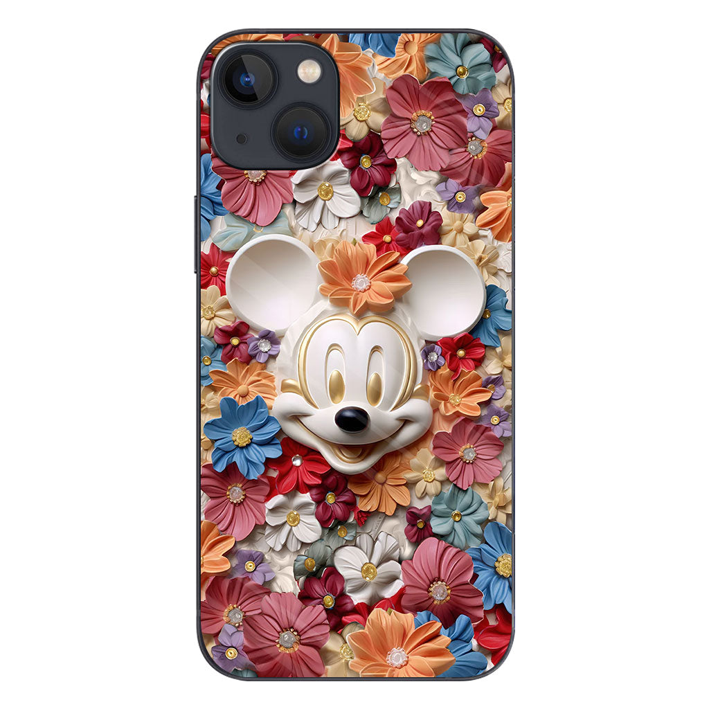 3D Effect Floral Mouse Phone case