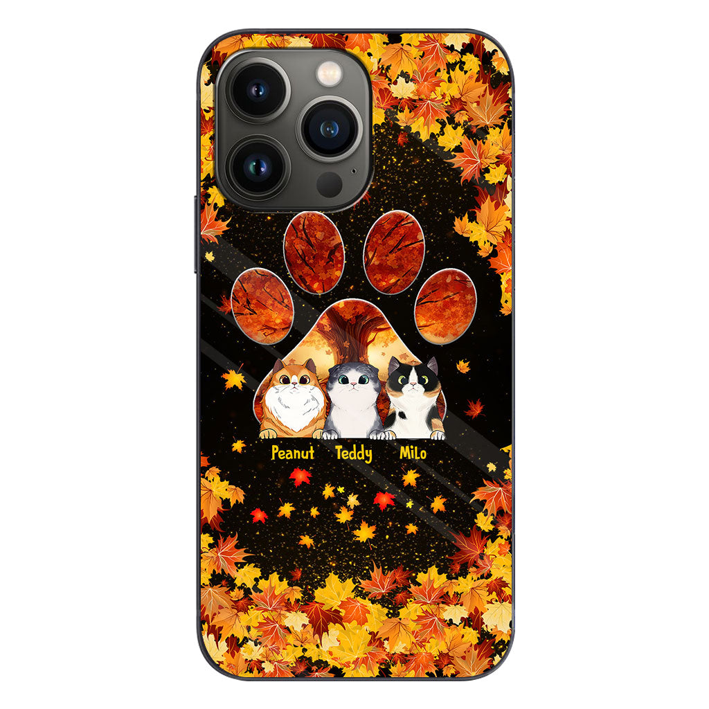 Hello Fall - Personalized Cat Phone Case