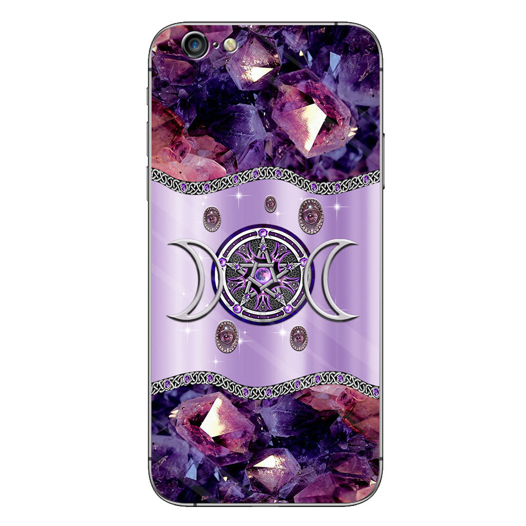 Purple Tripple Moon Witch Personalized 3D Printed Phone Case