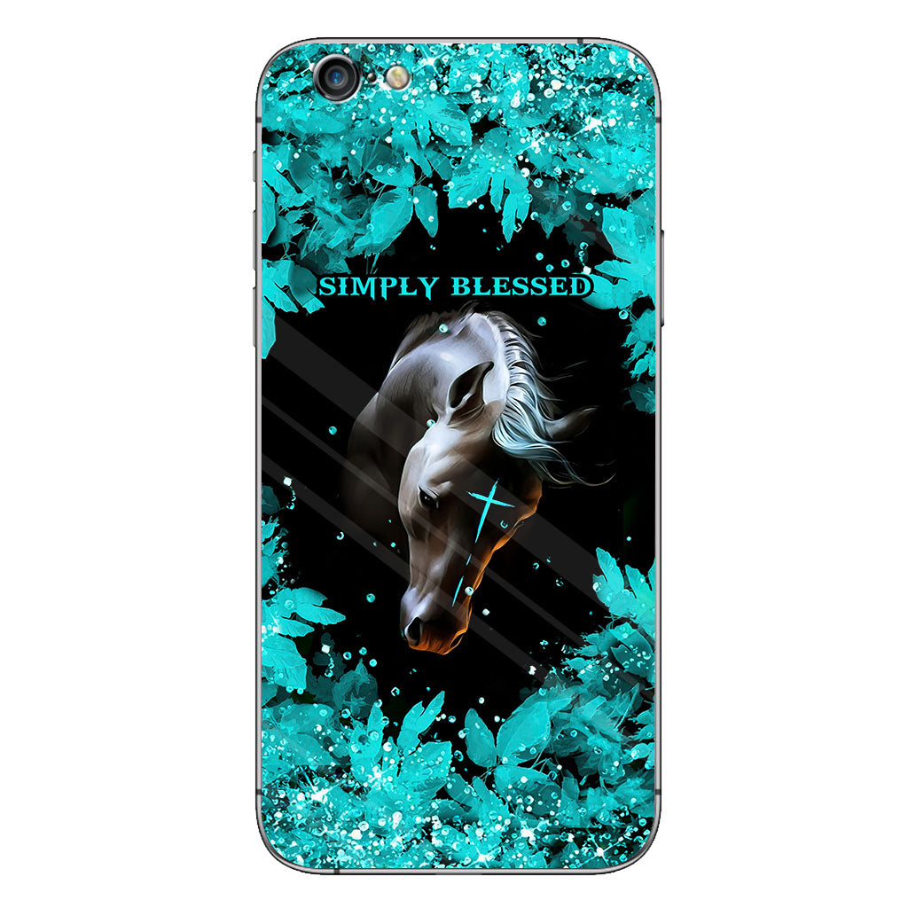 This Girl Runs On Jesus And Horses - Personalized Phone Case