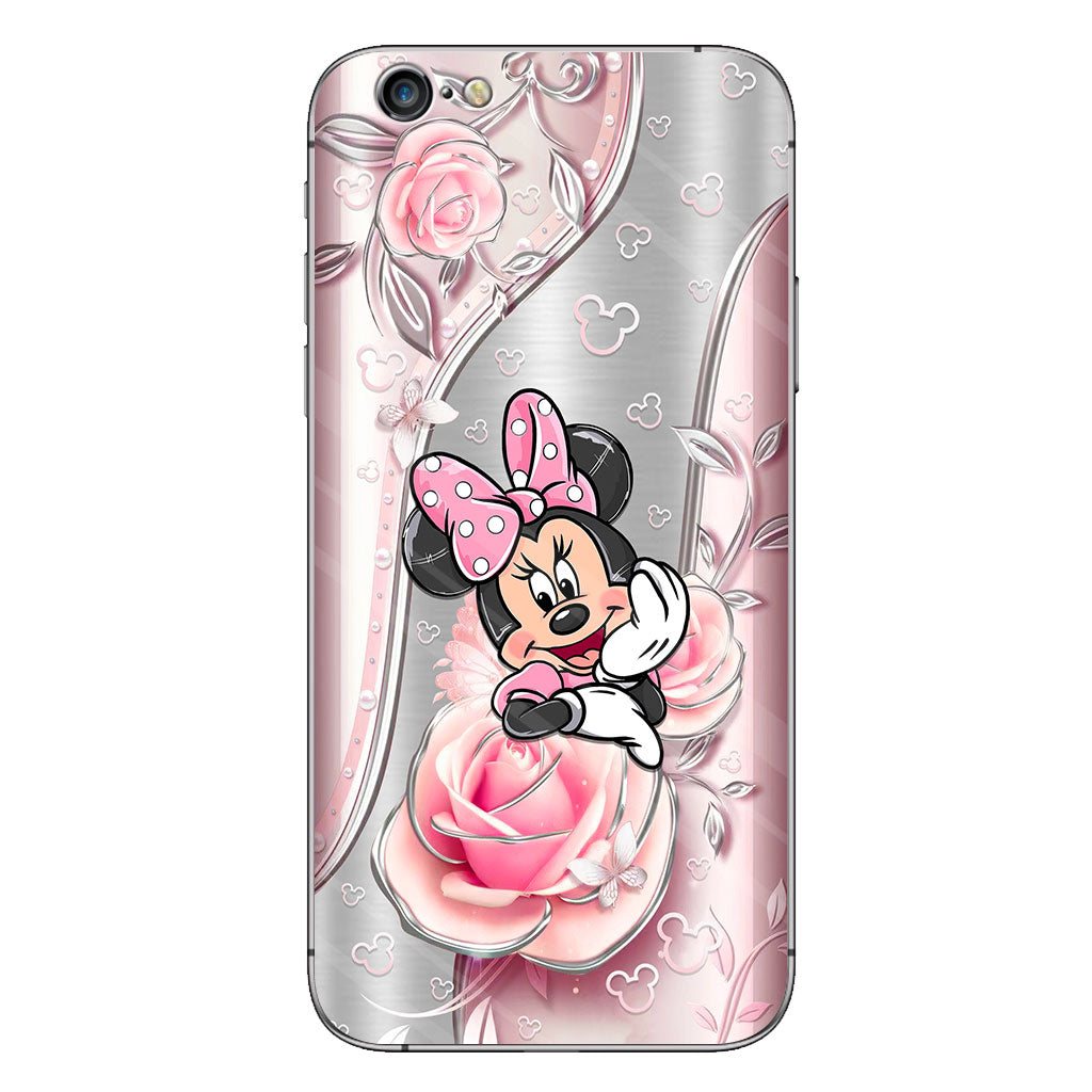 Black Pink Mouse Ears - Phone Case