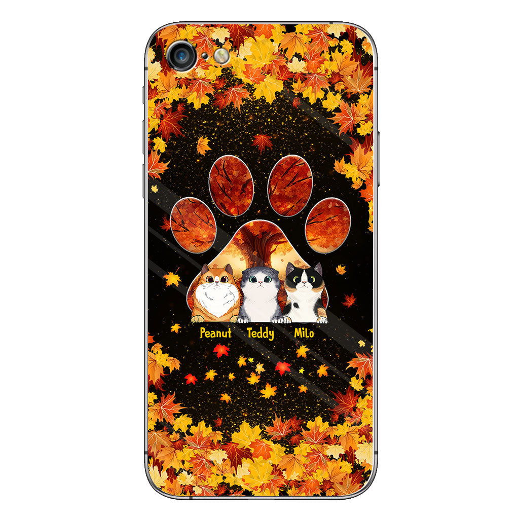 Hello Fall - Personalized Cat Phone Case