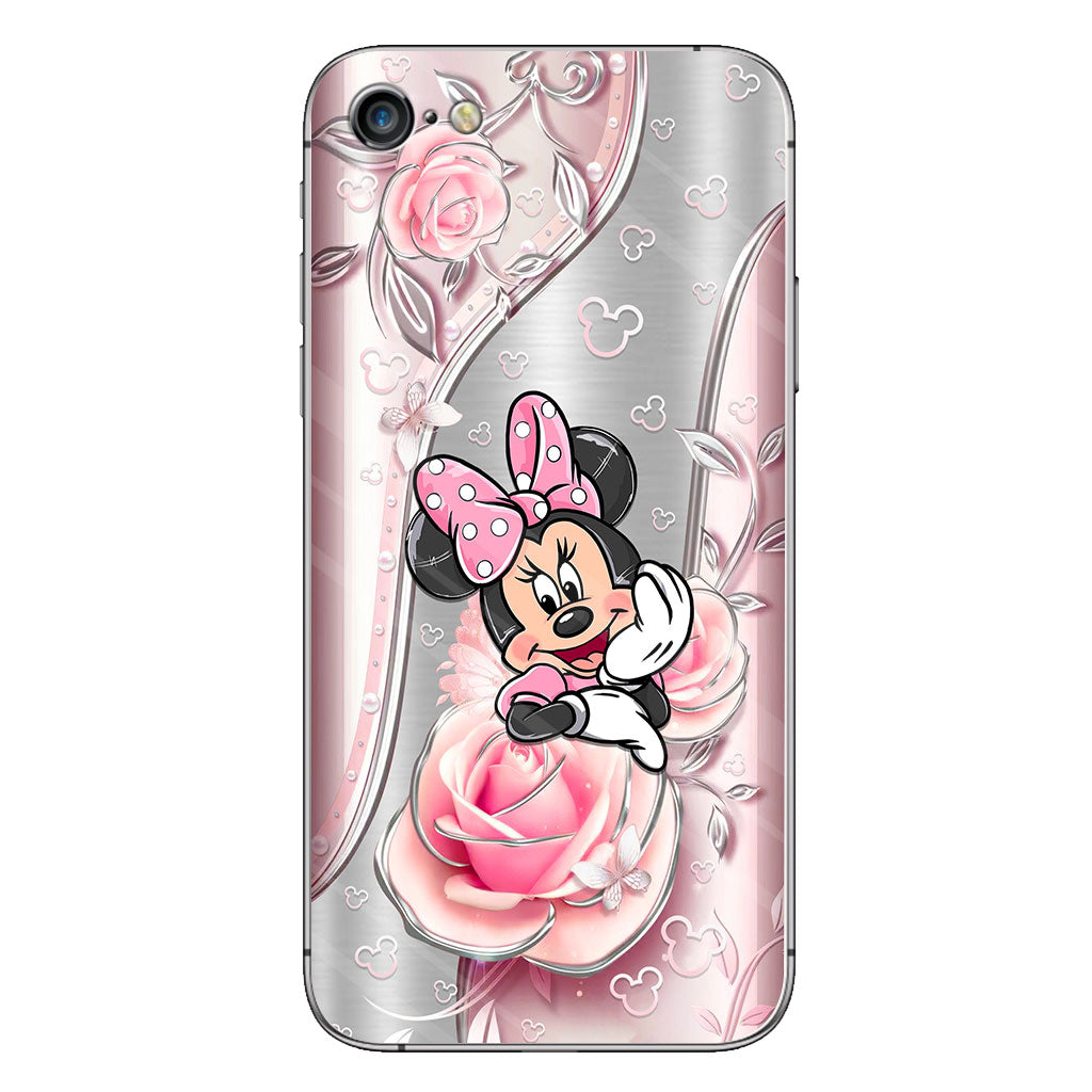 Black Pink Mouse Ears - Phone Case