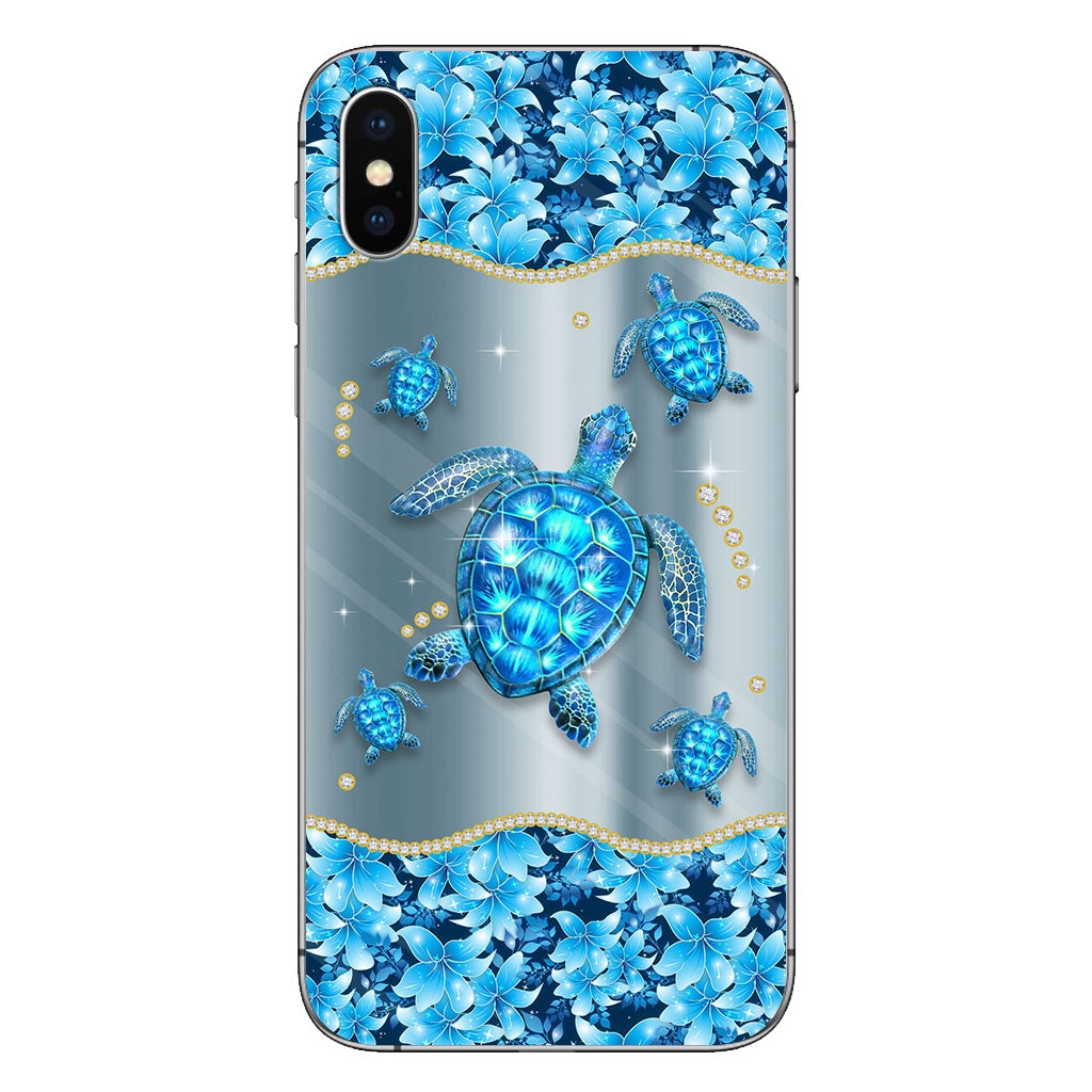 Blue Sea - Personalized Turtle Phone Case