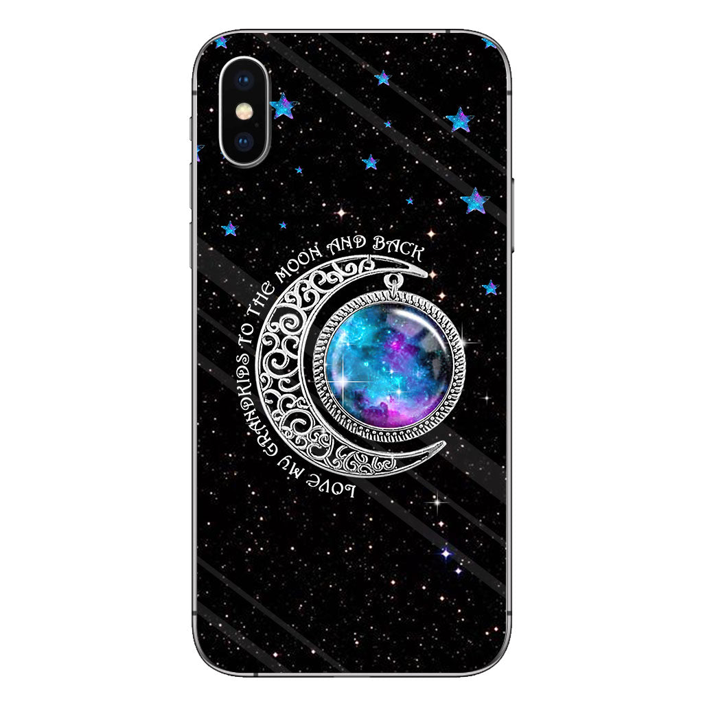 Love My Grandchildren To The Moon And Back - Grandma Personalized Phone Case