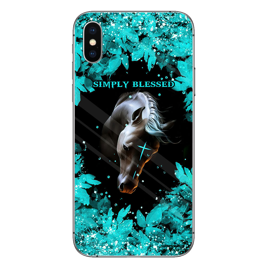 This Girl Runs On Jesus And Horses - Personalized Phone Case