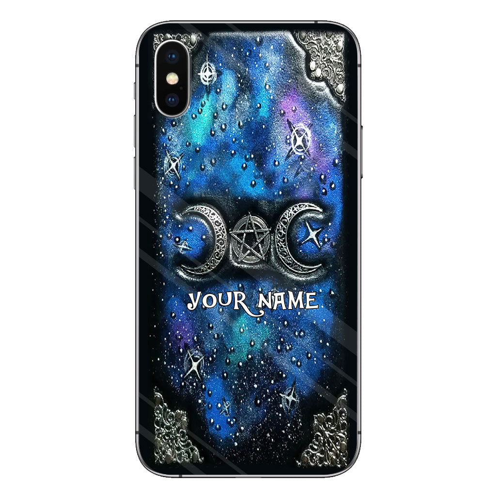 Tripple Moon Silver - Personalized Witch Phone Case