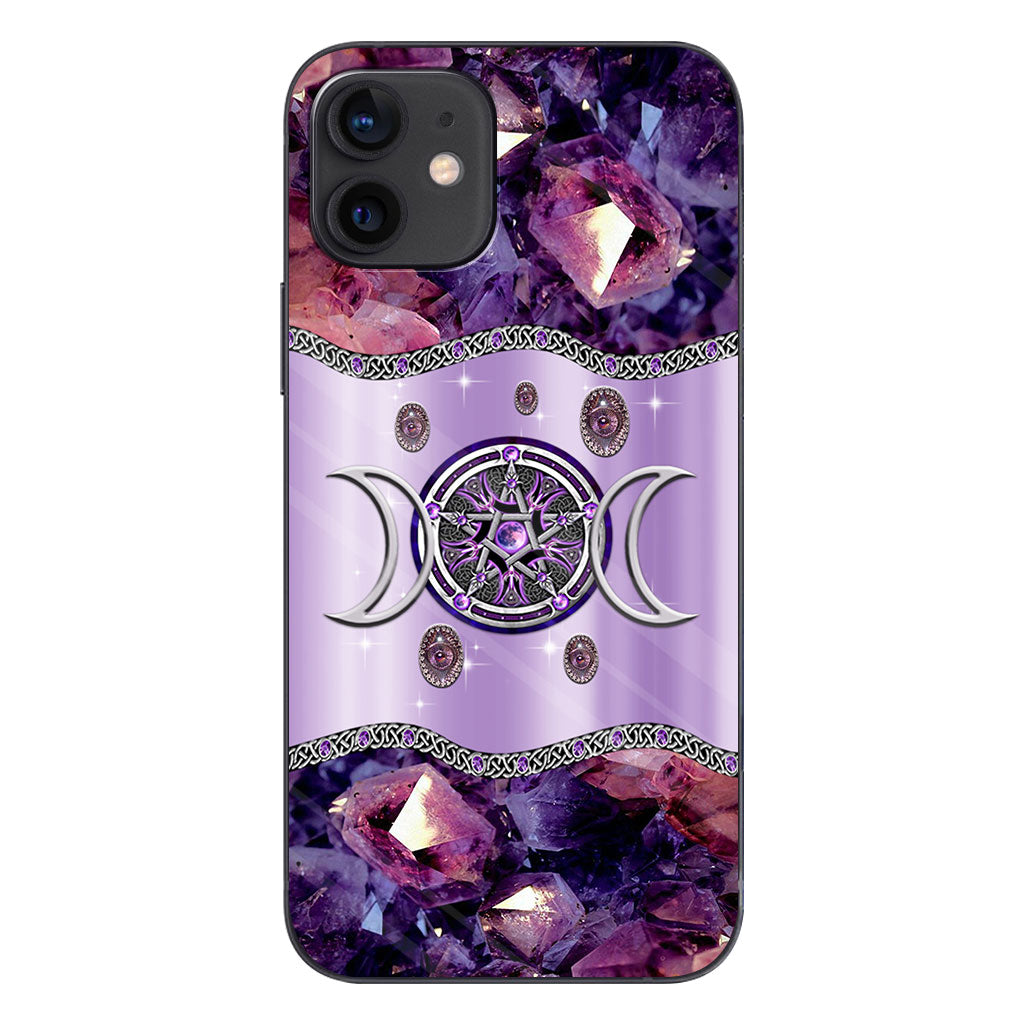 Purple Tripple Moon Witch Personalized 3D Printed Phone Case