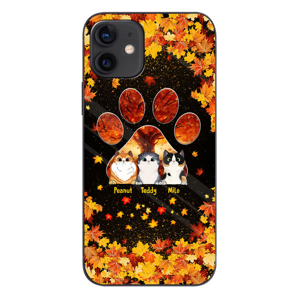 Hello Fall - Personalized Cat Phone Case