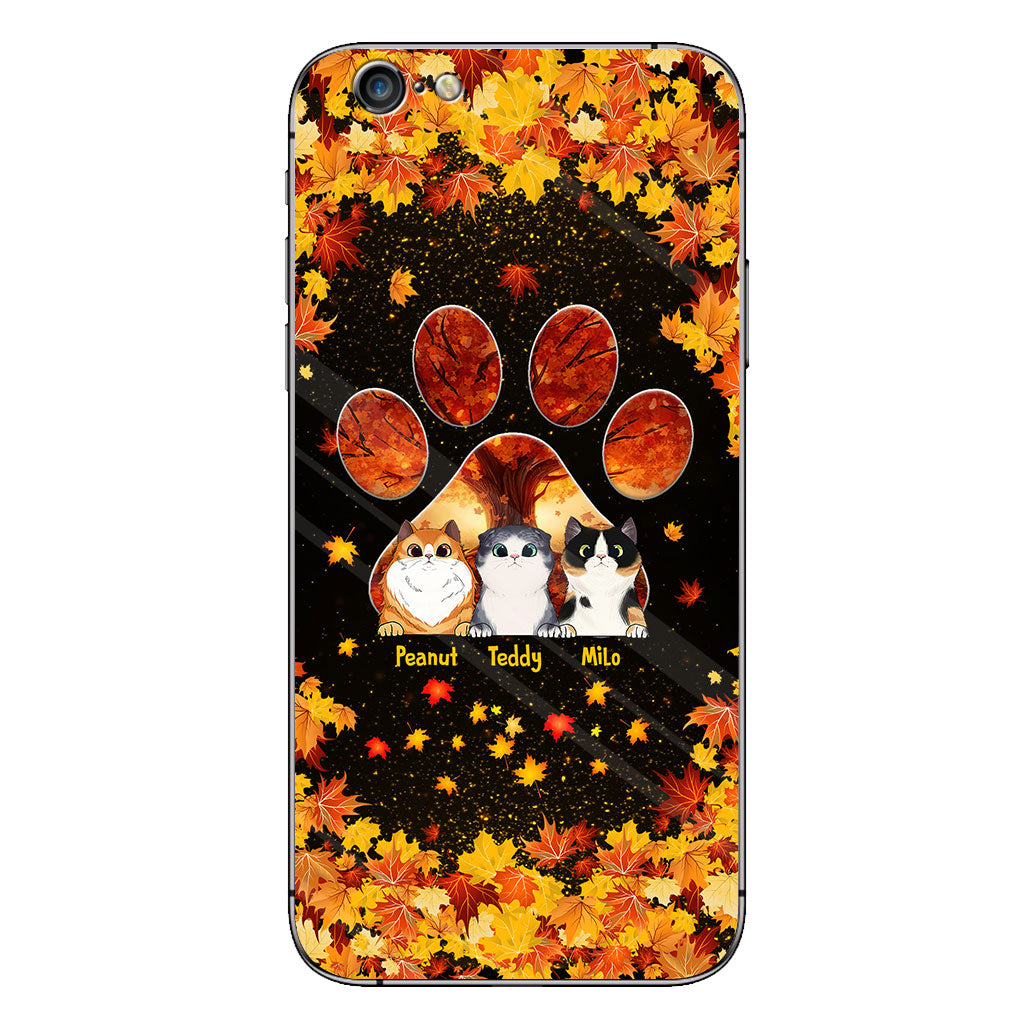 Hello Fall - Personalized Cat Phone Case