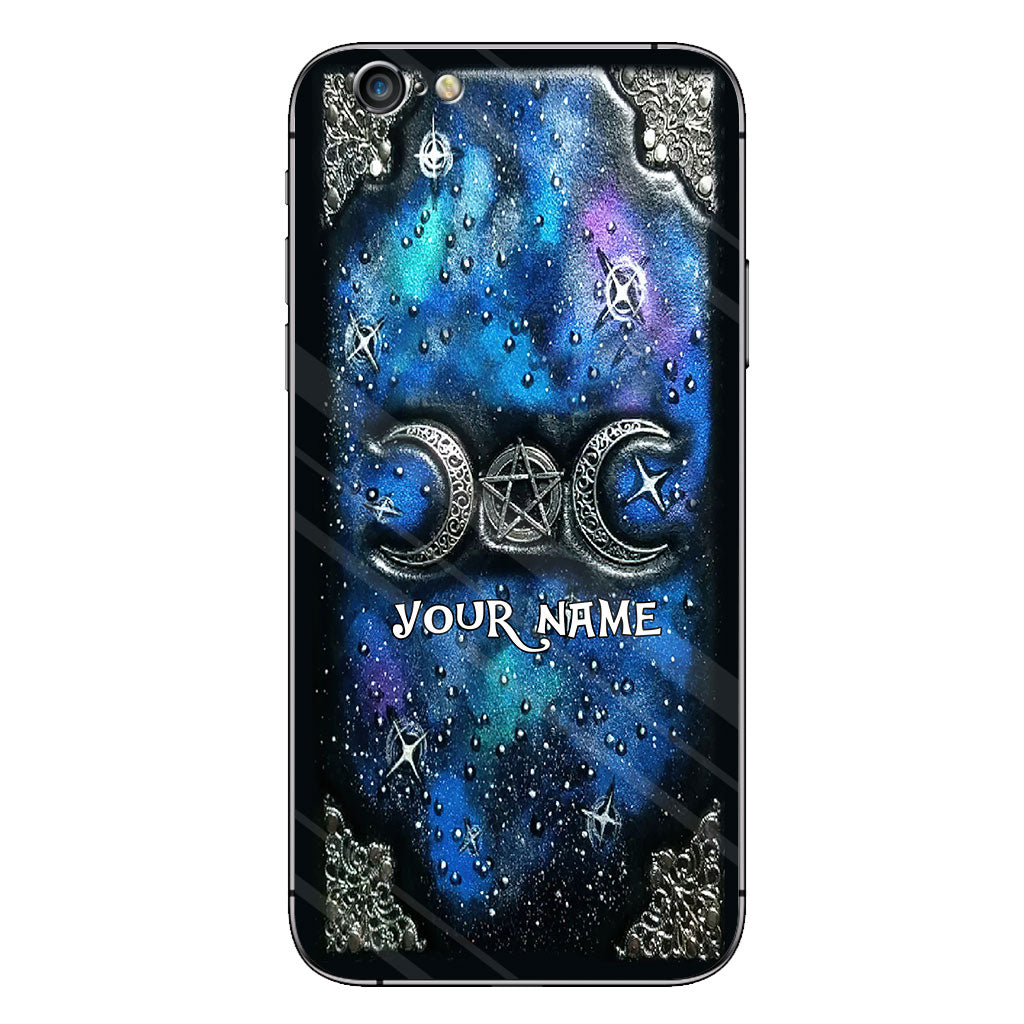 Tripple Moon Silver - Personalized Witch Phone Case