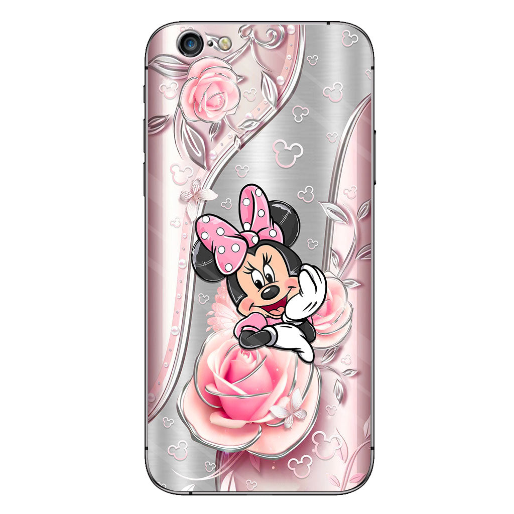 Black Pink Mouse Ears - Phone Case