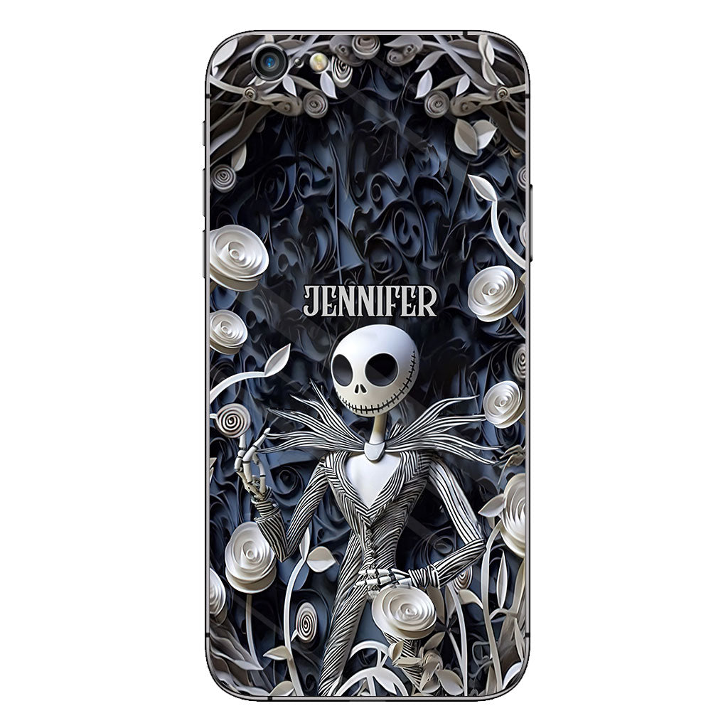 Hello Darkness - Personalized Nightmare Phone Case With 3D Effect Pattern