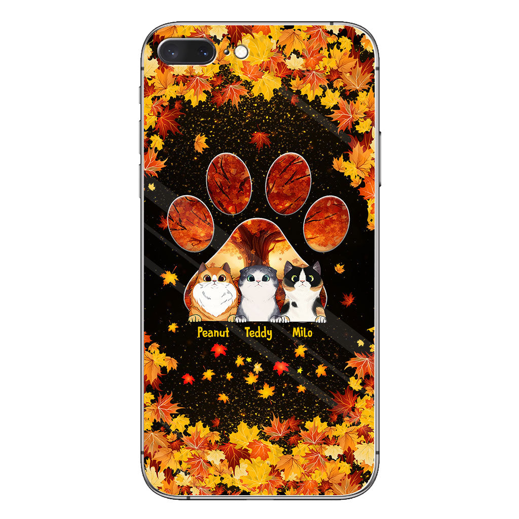 Hello Fall - Personalized Cat Phone Case