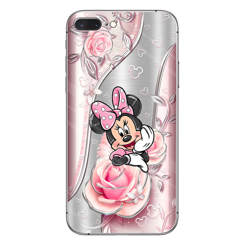 Black Pink Mouse Ears - Phone Case