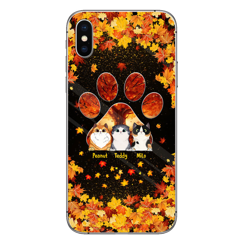 Hello Fall - Personalized Cat Phone Case