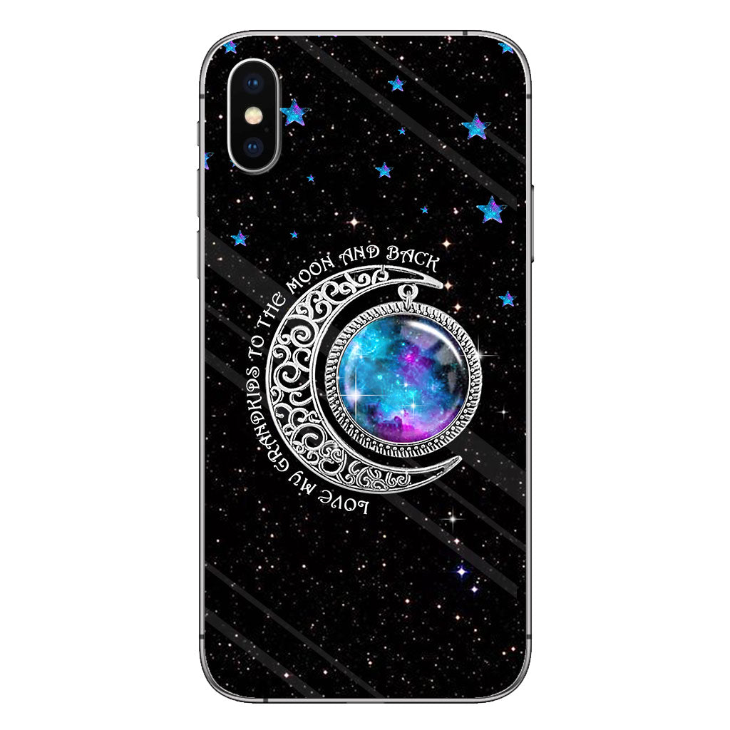 Love My Grandchildren To The Moon And Back - Grandma Personalized Phone Case