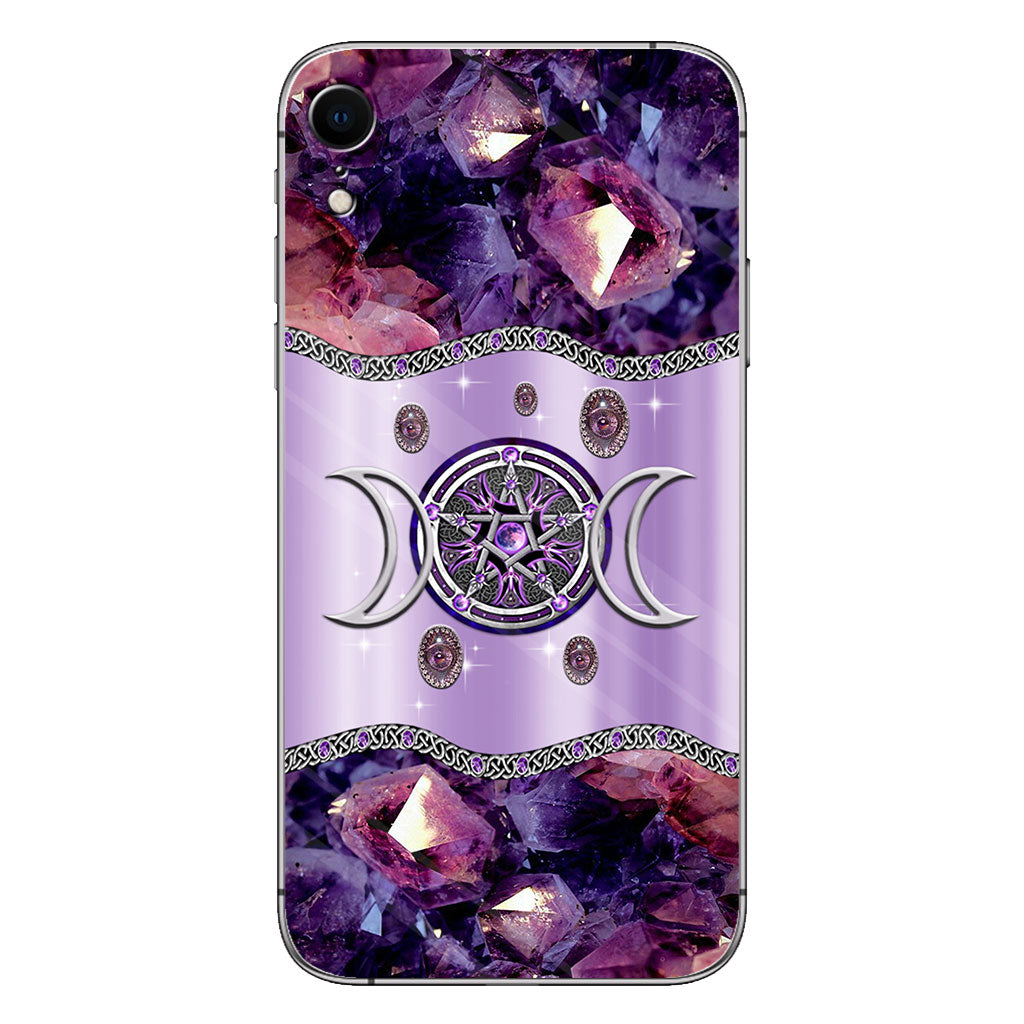 Purple Tripple Moon Witch Personalized 3D Printed Phone Case