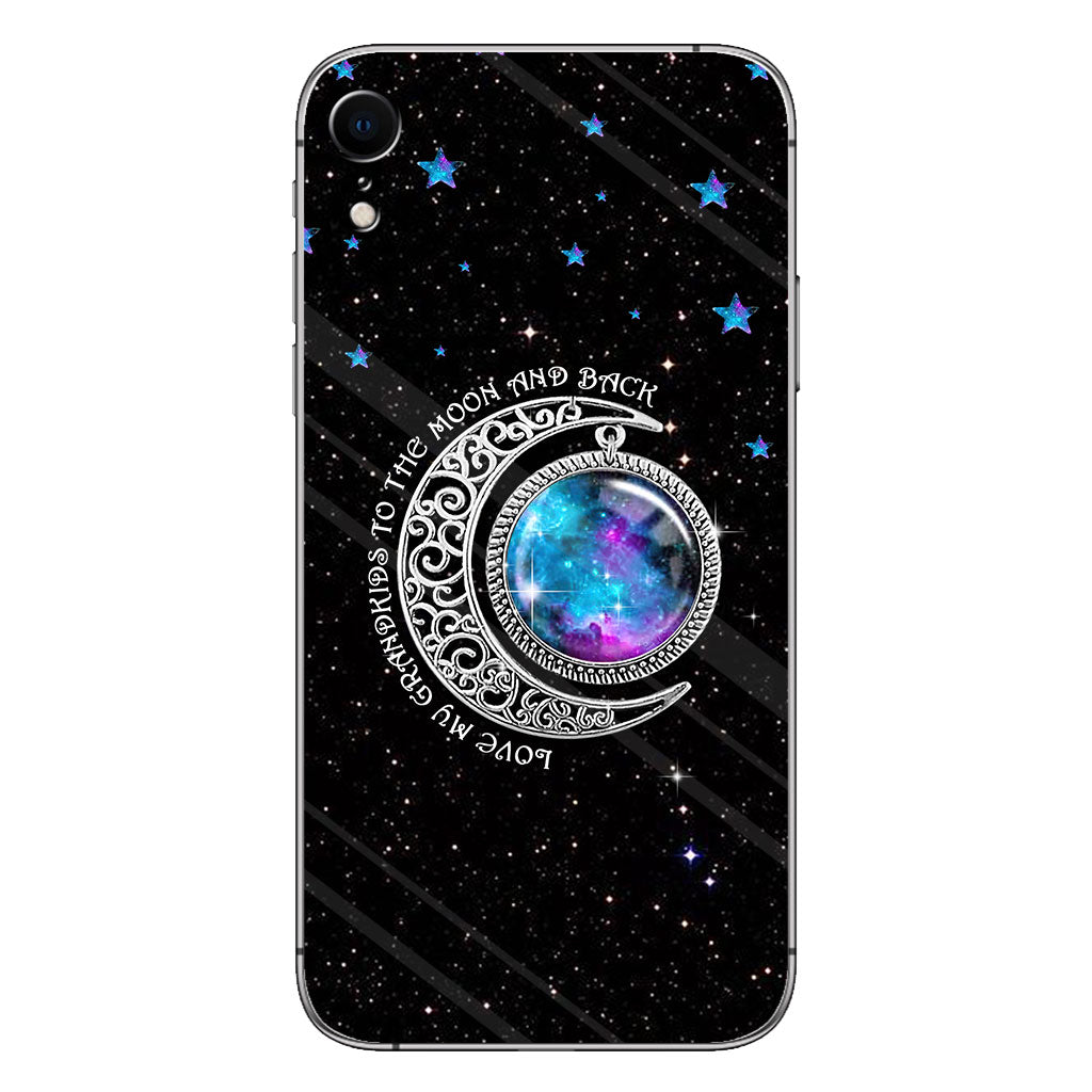 Love My Grandchildren To The Moon And Back - Grandma Personalized Phone Case