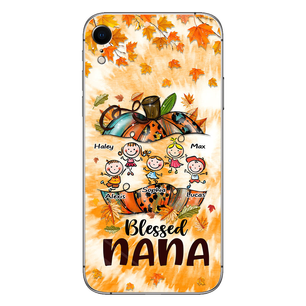 Blessed Nana - Personalized Thanksgiving Grandma Phone Case