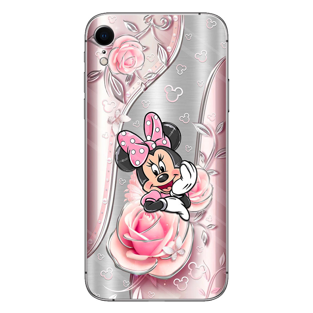 Black Pink Mouse Ears - Phone Case