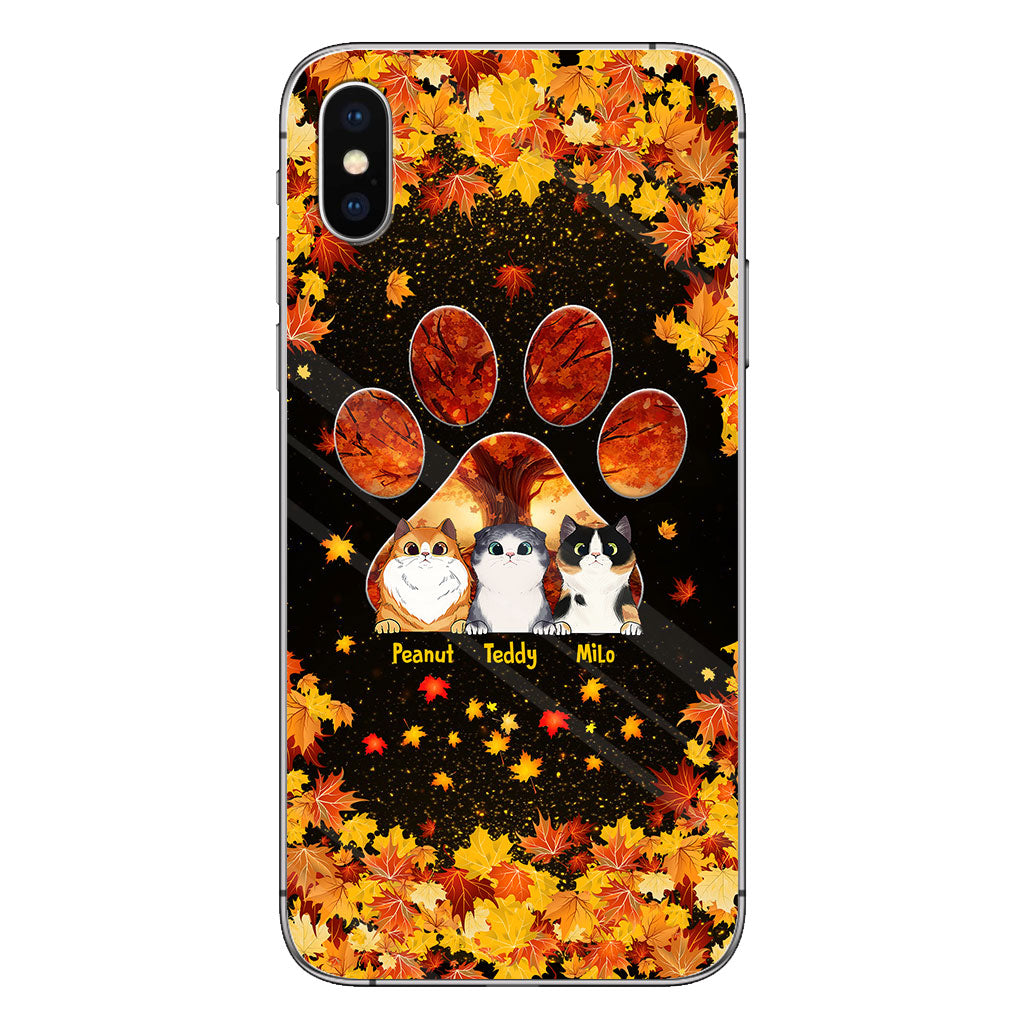 Hello Fall - Personalized Cat Phone Case