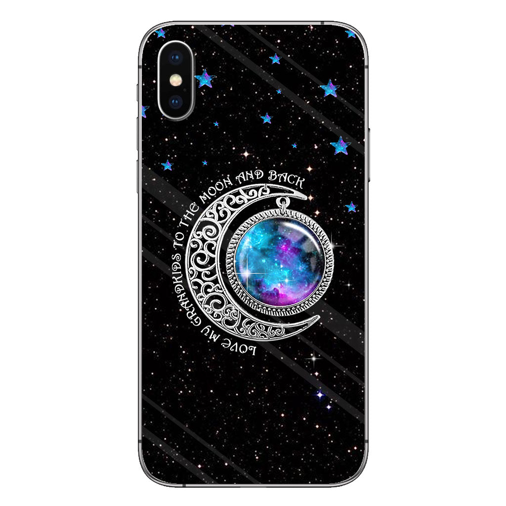 Love My Grandchildren To The Moon And Back - Grandma Personalized Phone Case