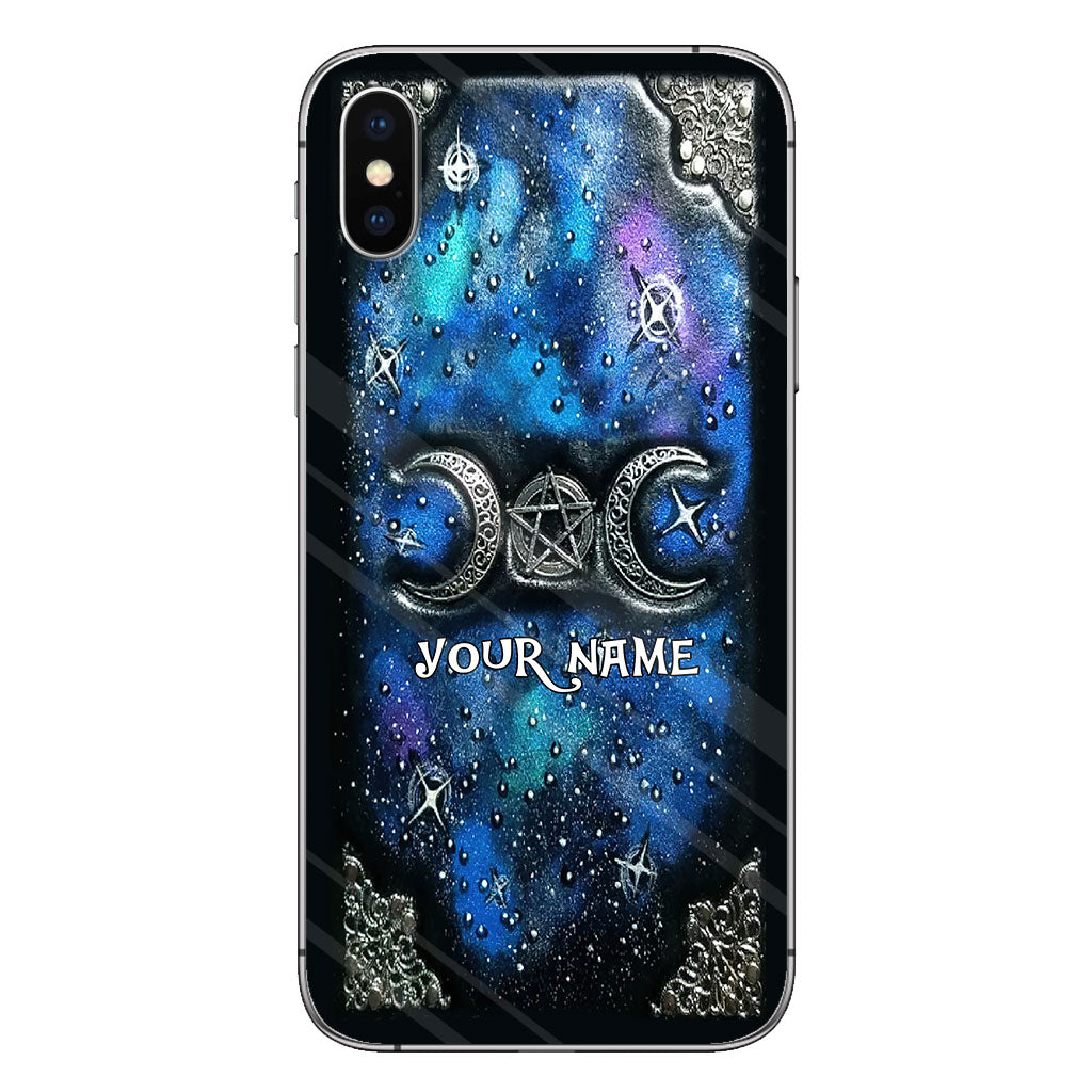 Tripple Moon Silver - Personalized Witch Phone Case