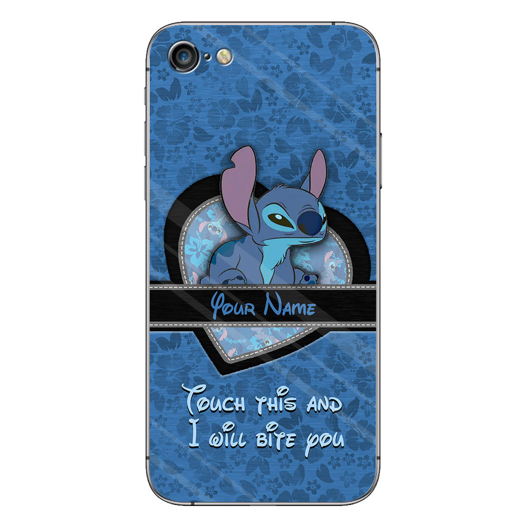 Touch This And I Will Bite You - Personalized Ohana Phone Case