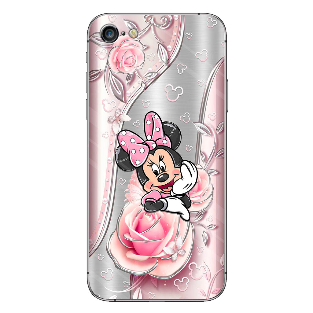 Black Pink Mouse Ears - Phone Case