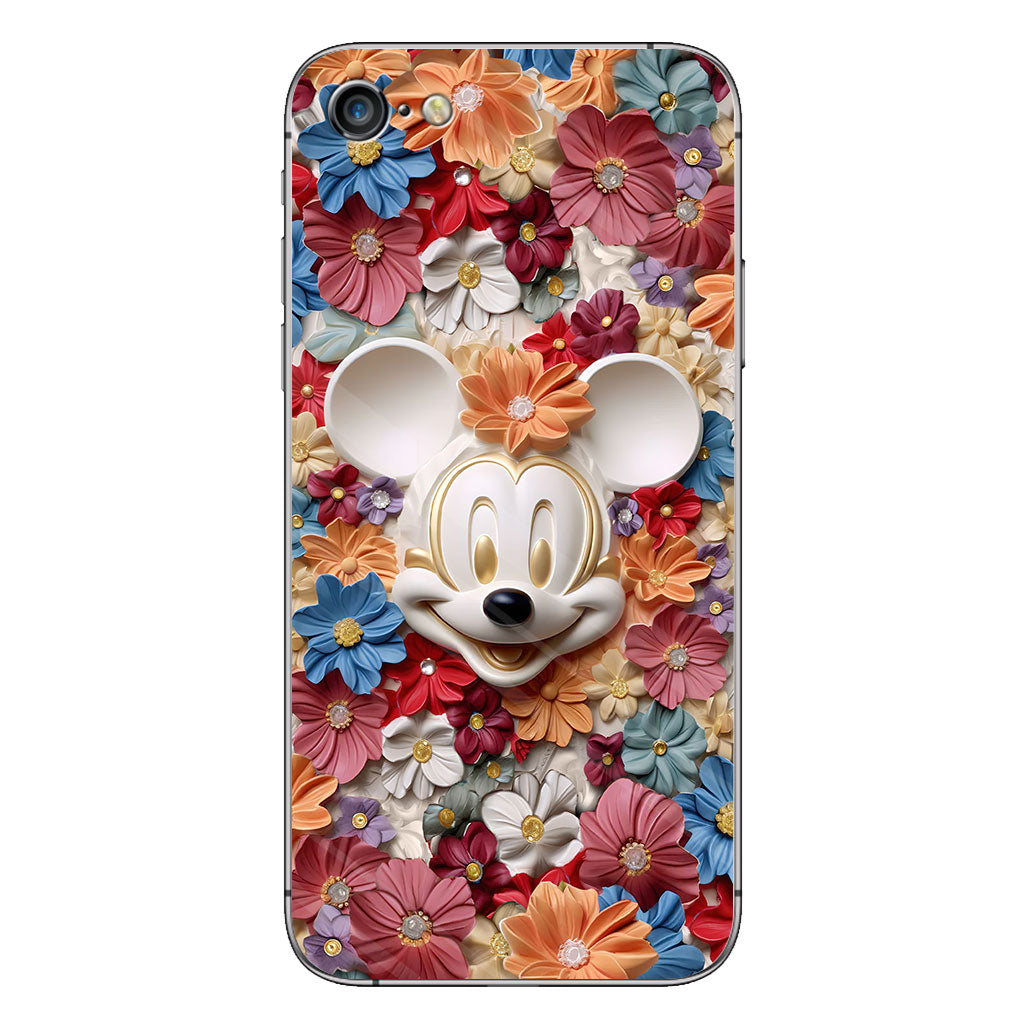 3D Effect Floral Mouse Phone case