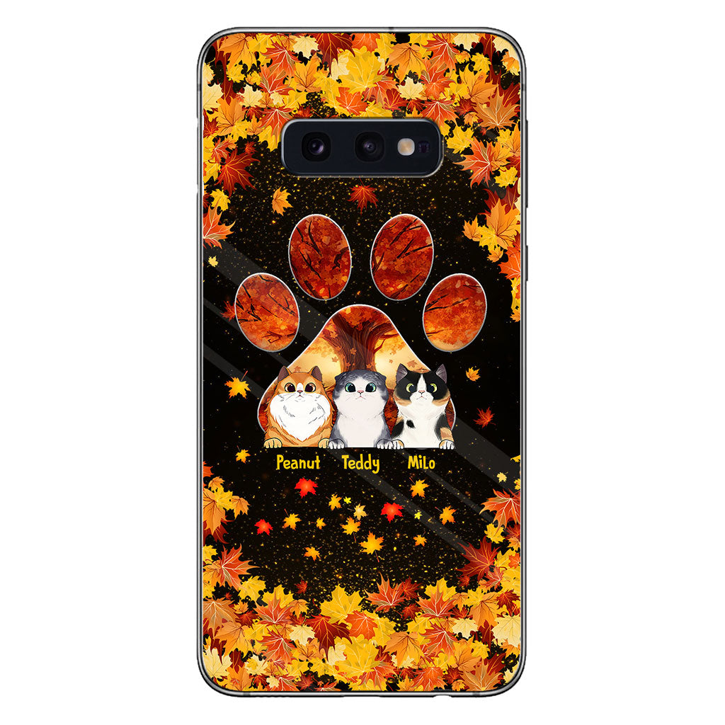 Hello Fall - Personalized Cat Phone Case