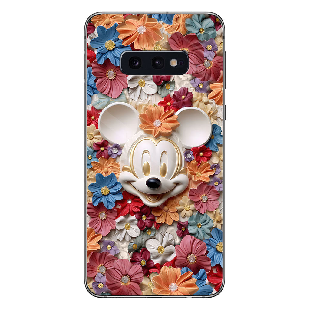 3D Effect Floral Mouse Phone case