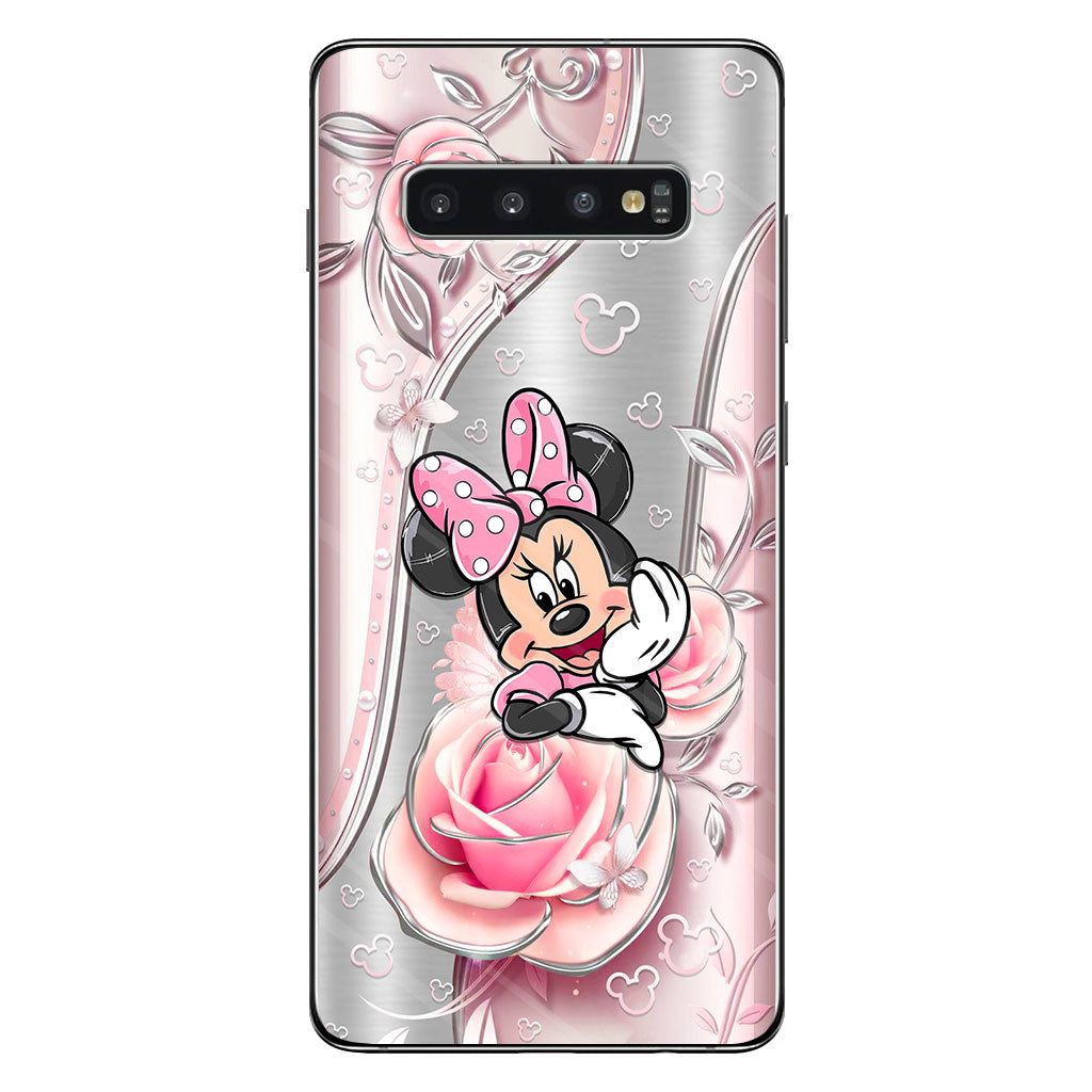 Black Pink Mouse Ears - Phone Case