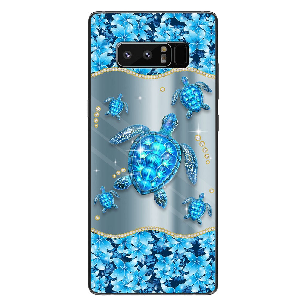 Blue Sea - Personalized Turtle Phone Case